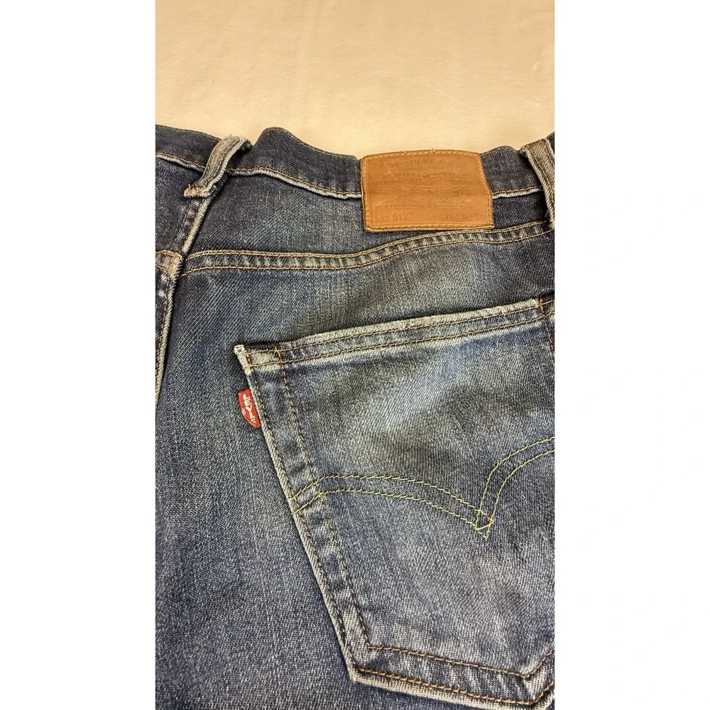 Levi's Premium 512 Slim Taper Jeans Men 33x30 Medium Wash Stretch Denim